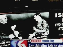 تبلیغات ضداسلامی بر روی اتوبوس!+ عکس تبلیغات ضداسلامی