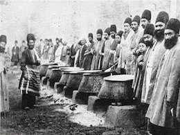 عکس/ مراسم آش پزان ناصرالدین شاه پخت آش در زمان ناصرالدین شاه