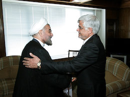 حمایت عارف از دولت تدبیر و امید روحانی و عارف