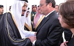 گفتگوی اولاند و سلمان درباره ایران + تصاویر اولاند و سلمان