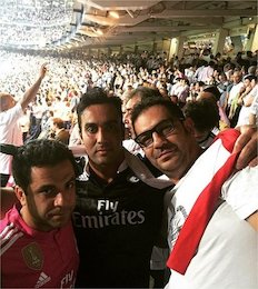 پوریا پورسرخ در ورزشگاه سانتیاگو برنابئو+عکس پورسرخ