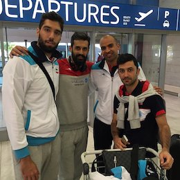 ستارگان تیم ملی والیبال در فرودگاه پراگ/عکس تیم ملی والیبال