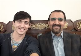 سردار آزمون مهمان آقای سفیر/عکس  سردار آزمون