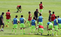 ناخدا کی روش و ملوان های مشتاق/عکس تمرین تیم ملی فوتبال