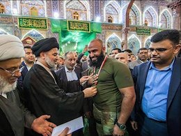 تقدیر نماینده آیت الله سیستانی از ابوعزاییل+تصاویر تقدیر از رزمندگان عراقی