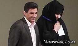 ماشین شاسی بلند همسر امیر قلعه نویی+عکس قلعه نویی و همسرش