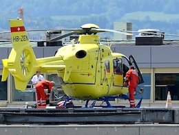 انتقال جان کری با بالگرد به بیمارستان/تصاویر انتقال جان کری به بیمارستان