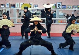 سفر زنان نینجای ایرانی به فرانسه+عکس نینجای