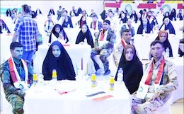 ازدواج دسته جمعی بسیجی های عراق در کربلا+تصاویر ازدواج دسته جمعی بسیجی های عراق