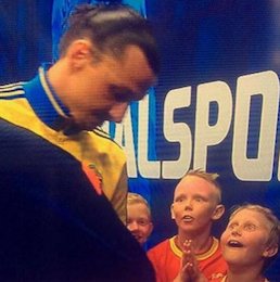 خالکوبی فارسی بازوی زلاتان ابراهیموویچ؟!/عکس زلاتان