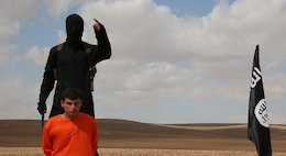 ذبح تروریست جیش الاسلام توسط داعش +عکس(۱۸+) جنایت داعش