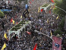 استفاده ابزاری از شهدا ممنوع! تشییع شهدای غواص 43