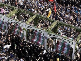 به نظر شما  تجمع عظیم بدرقه شهدا چه پیامی را منتقل نمود؟ تشییع شهدا
