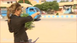 ورود خبرنگار زن به پایگاه داعش+تصاویر پایگاه داعش