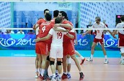 مسابقه والیبال ایران و لهستان