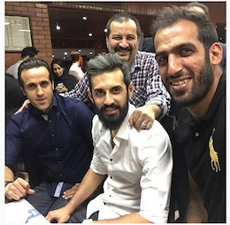 دلگرمی علی کریمی به والیبالیست ها+عکس علی کریمی و سعید معروف