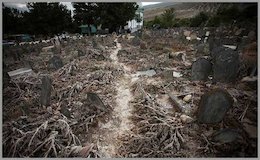 مرموزترین گورستان ایران+تصاویر قبرستان اسرار آمیز