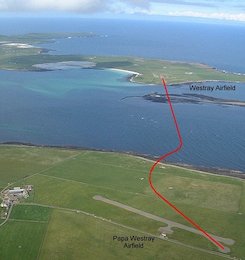 کوتاهترین مسیر پروازی جهان 