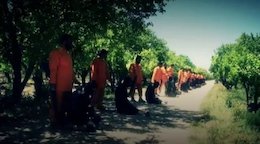 اعدام ۱۳ داعشی به شیوه داعش+تصاویر اعدام داعشی ها به روش داعشی