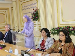 نقطه مشترک منافقین و وهابیت دیدار جمال بوحسن با مریم رجوی