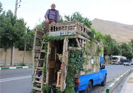 ساخت کلبه زیبا بر روی وانت توسط مبتکر ایرانی+عکس خانه سیار