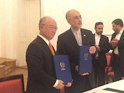 امضای توافقنامه ایران و آژانس 