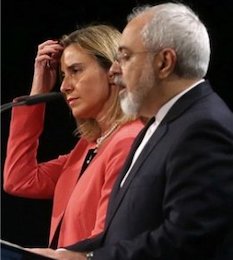 ظریف و موگرینی در بیانیه مشترک بر پایبندی در اجرای توافق هستهای تأکید کردند  ظریف.موگرینی//