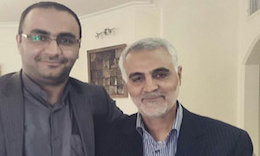 فرزند شهید همت: ۷۰ میلیون ایرانی پشت سر حسین ایستادهاند  پسر شهید همت و قاسم سلیمانی