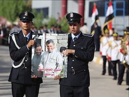 تشییع فرمانده مبارزه با داعش+تصاویر شهید ابو منتظر المحمداوی