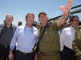 بازدید وزیر دفاع آمریکا از مواضع حزبالله+تصاویر سفر اشتون کارتر به لبنان