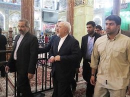 ظریف در کربلا+تصاویر  ظریف در کربلا