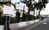 اعتراض دانشجویان به سفر فابیوس به تهران