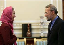 مجلس با حساسیت بر نحوه اجرای جمعبندی مذاکرات وین نظارت خواهد کرد لاریجانی موگرینی