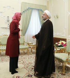 روحانی: توافق وین نمایش قدرت دیپلماسی برای حل اختلافات بود/موگرینی: اروپا به دنبال همکاری های سطح بالا با ایران است روحانی.موگرینی//