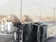 آتش زدن دو خودروی سعودی