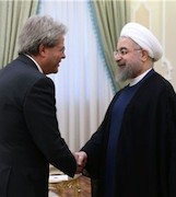 روحانی.نخست وزیر ایتالیا//