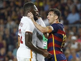 حرکت جنجالی مسی در شب قهرمانی بارسا +عکس  حرکت جنجالی مسی