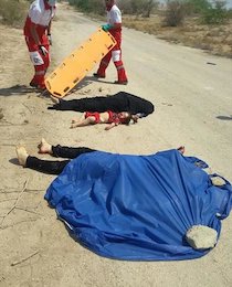 تصادف مرگبار پورشه و وانت پیکان  تصادف