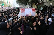 تشییع و خاکسپاری شهدا در نقاط مختلف ایران