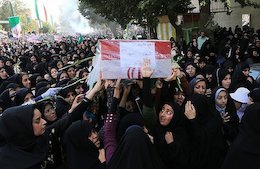 تشییع و خاکسپاری شهدا در نقاط مختلف ایران