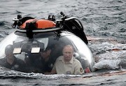 پوتین در حال گشت زنی در دریا