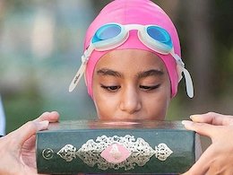 رکوردشکنی دختر شناگر ایرانی+تصاویر رکوردشکنی دختر ایرانی با شنا