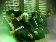 تجدید میثاق رئیس جمهور و اعضای هیئت دولت با آرمان‌های امام(ره)