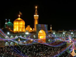 راهکارهای عاقبت بخیری از نگاه امام رضا(ع)  چراغانی حرم امام رضا(ع)