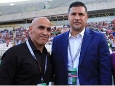 خجالت علی دایی از حضور در ترکیب تیم ستارگان!+عکس علی دایی و منصوریان