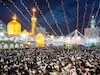 حرم رضوی در شب میلاد امام رضا(ع)