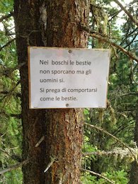 لطفا مثل حیوانات رفتار کنید!+عکس  تابلوی عجیب