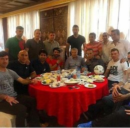 عکس یادگاری ستارگان ایران در هتل  ستارگان ایران