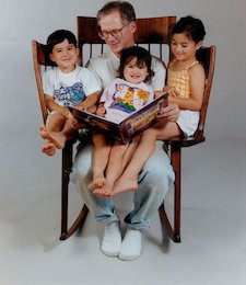 صندلی جالب و خلاقانه برای پدر و فرزندان (عکس)  صندلی خانوادگی