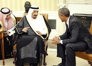 دیدار پادشاه عربستان با اوباما